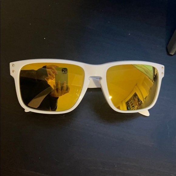 Oakley Other - Oakley Holbrook Gold/White Sunglasses